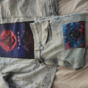 Black Pyramid Denim Jacket + Jeans combo